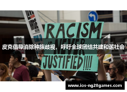 皮克倡导消除种族歧视，呼吁全球团结共建和谐社会